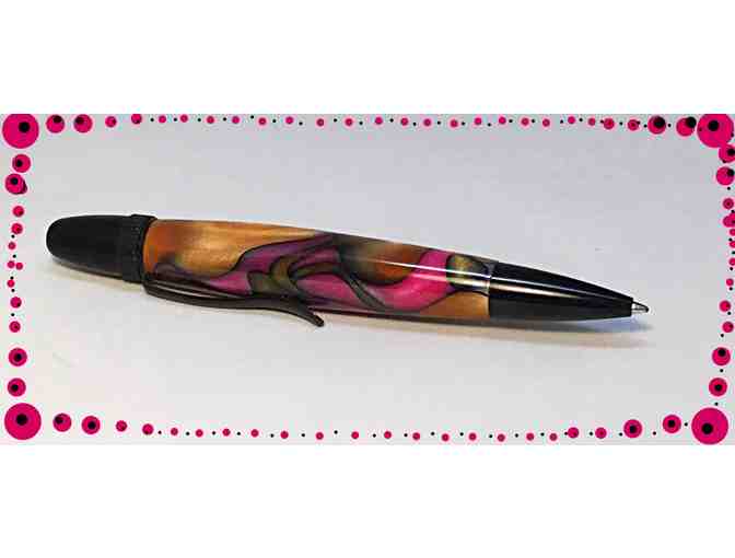 Carbara Pen in Fun 'Licorice All Sorts' with Gunmetal Hardware