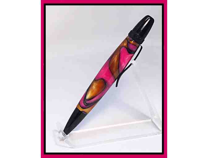 Carbara Pen in Fun 'Licorice All Sorts' with Gunmetal Hardware