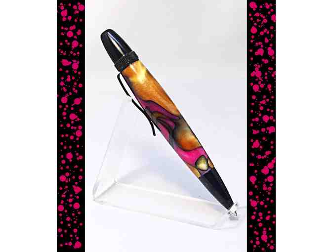 Carbara Pen in Fun 'Licorice All Sorts' with Gunmetal Hardware