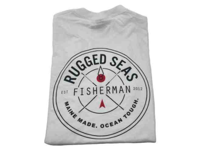 Rugged Seas Black and White T-Shirts (L) from Beach Grass