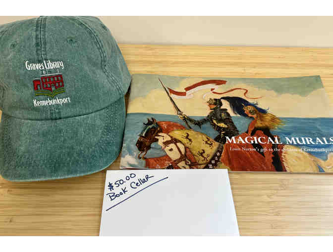 $50 Gift Card, Hat and Magical Murals Book donated by Louis T. Graves Library