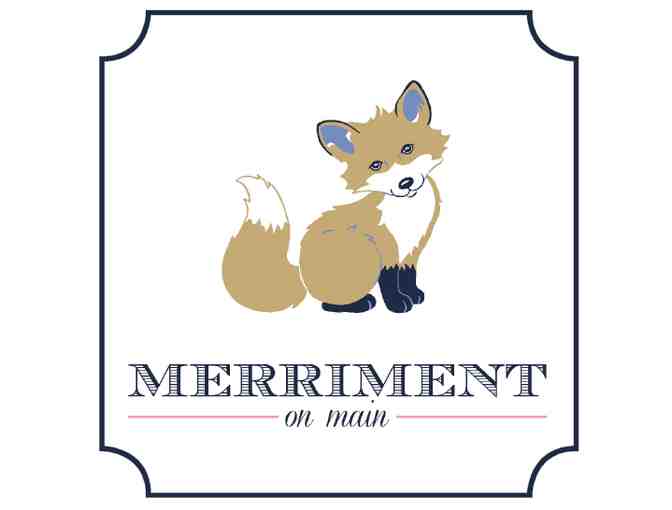 Merriment On Main gift card and plush