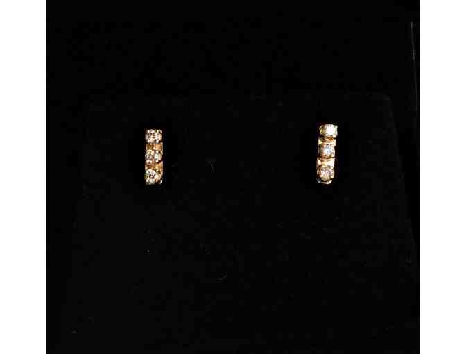 14-Karat Gold and Diamond Stud Earrings