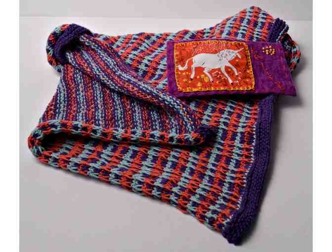 Handknit Baby Blanket by Jill Bieber
