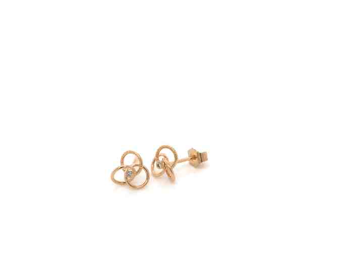 14Kt Gold Swirl Earrings