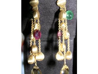 Marco Bicego Paradise Collection Drop Earrings with Gemstones