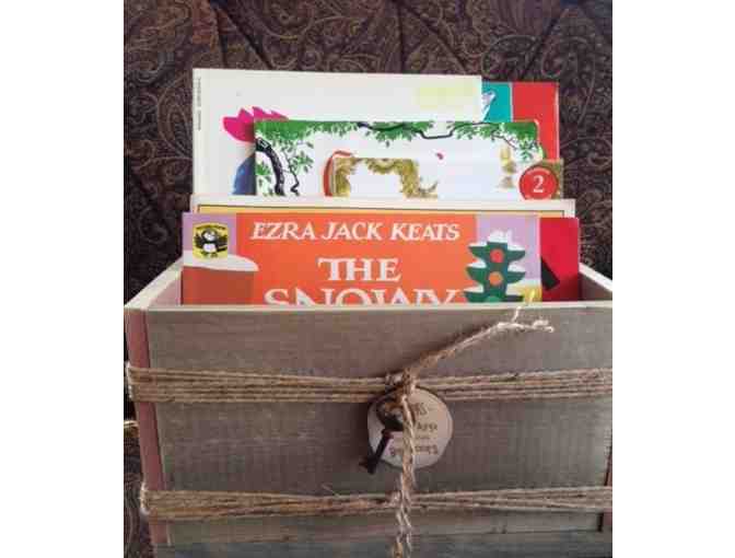 1st Grade -HIH Book Club Books in Rustic Wood Crate
