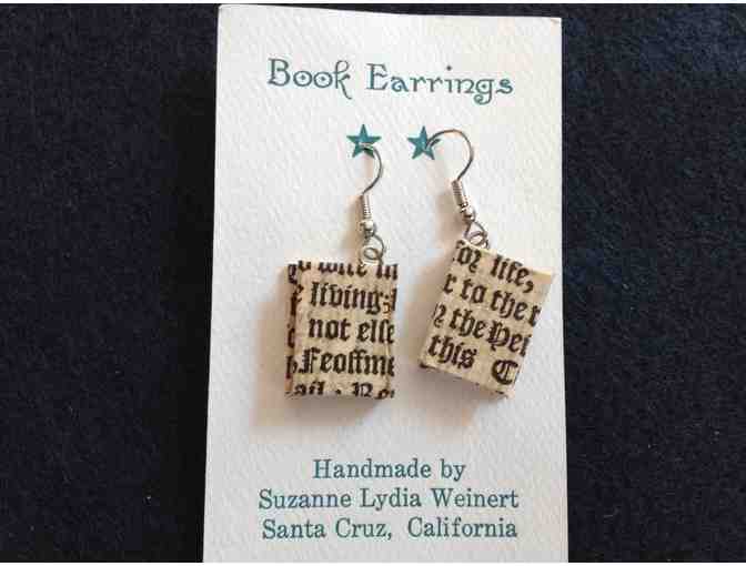 Book Earrings