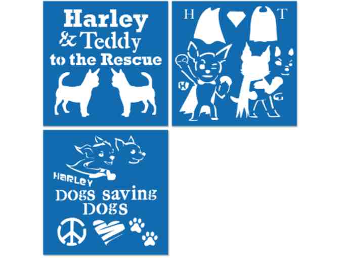 Harley & Teddy Art Stencil Set