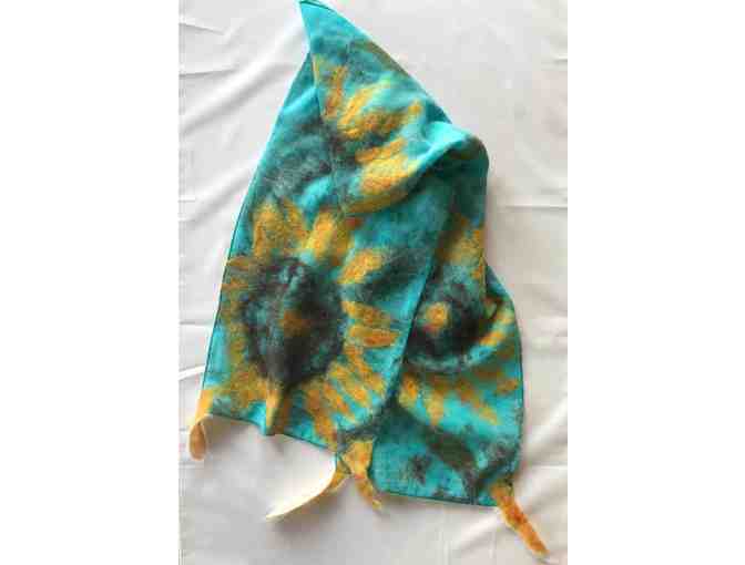 Harley's Dream Felted Sunflower Scarf