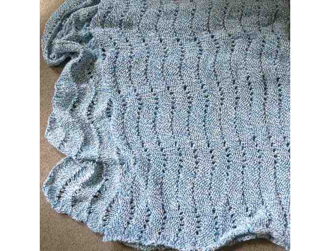 Beautiful Hand-Knitted Afghan - Soft, 100% Cotton