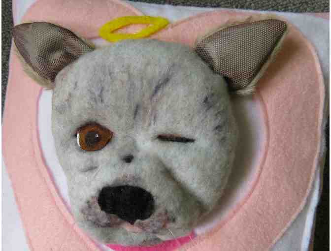 Beautiful 3D Soft Sculpture of Harley's Face - Wallhanging