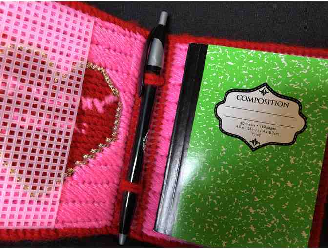 Needlepoint on Plastic Canvas Mini-Notebook