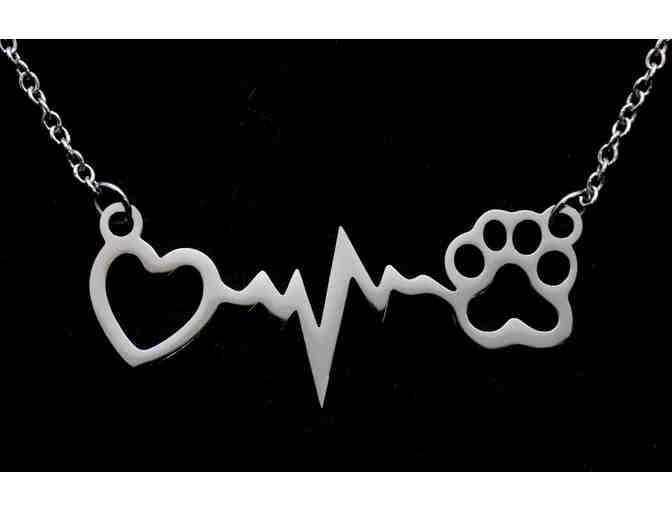 Heartbeat & Pawprint Necklace