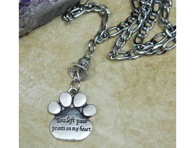 Necklace - You Left Paw Prints on my Heart