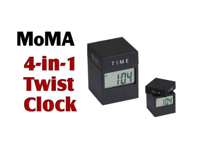 MoMA 4-in-1 Twist Clock