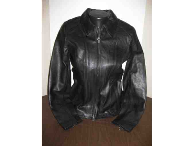 Women's Rhinestone Leather Jacket