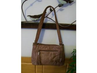 Sonoma Stamped Leather Shoulder Bag