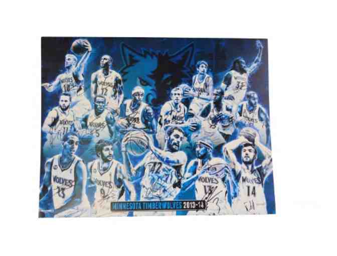 Minnesota Timberwolves 2013-14 Autographed Team Print