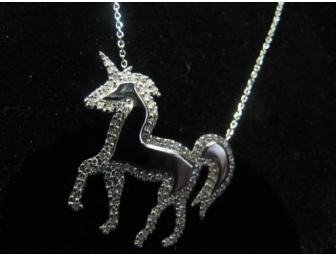 $800 DIAMOND Unicorn Necklace - 107 round cut diamonds - A Celebrity Favorite!