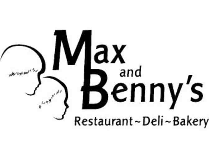 Gift Card for $50 to Max and Benny's
