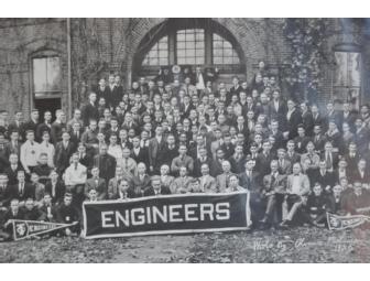 1920's Panoramic Photo of Fraternal Engineering group