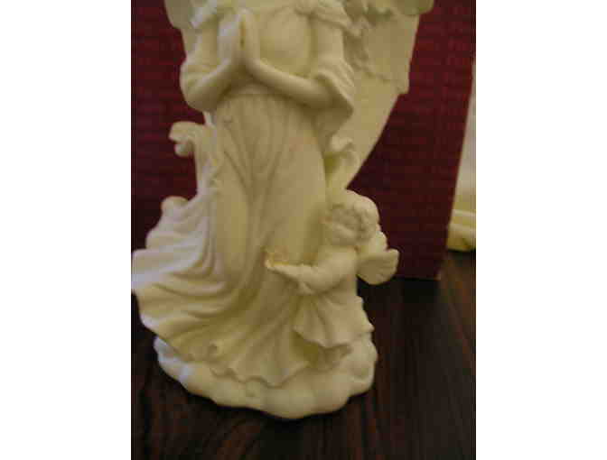 Bisque Porcelain Angels of Hope Candle Holders