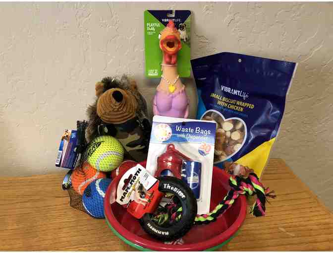 $75 Full Groom Service Certificate and toy basket from Lucky Dog Pet Salon
