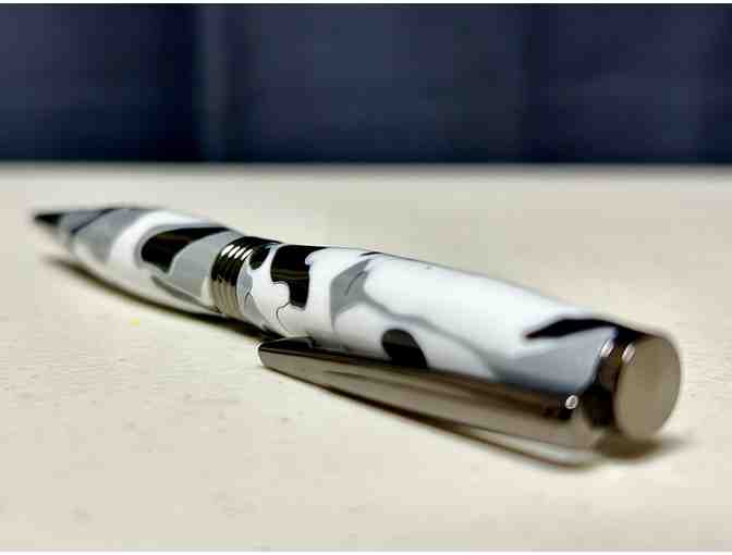 Black and White Handcrafted Pen from Paul's Pens