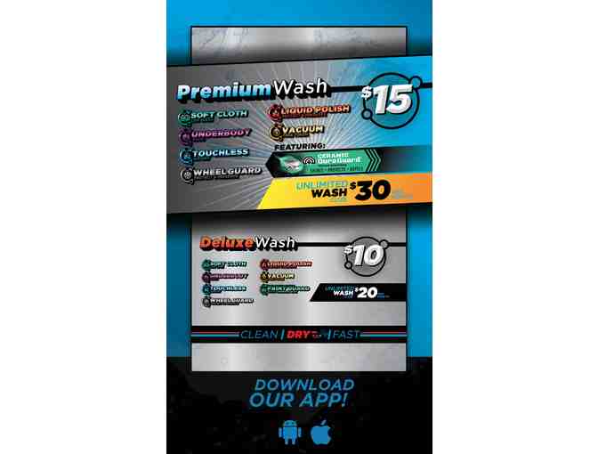 Five Premium Car Washes to Crater Car Wash #1