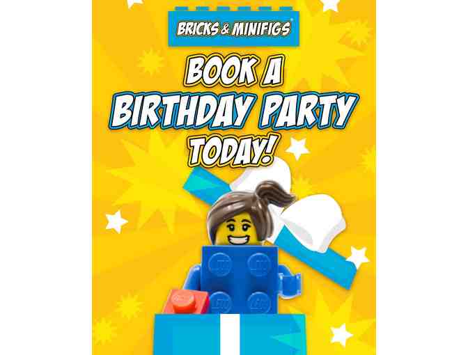 Birthday Party, Lego Set, and Gift Card from Bricks and Minifigs