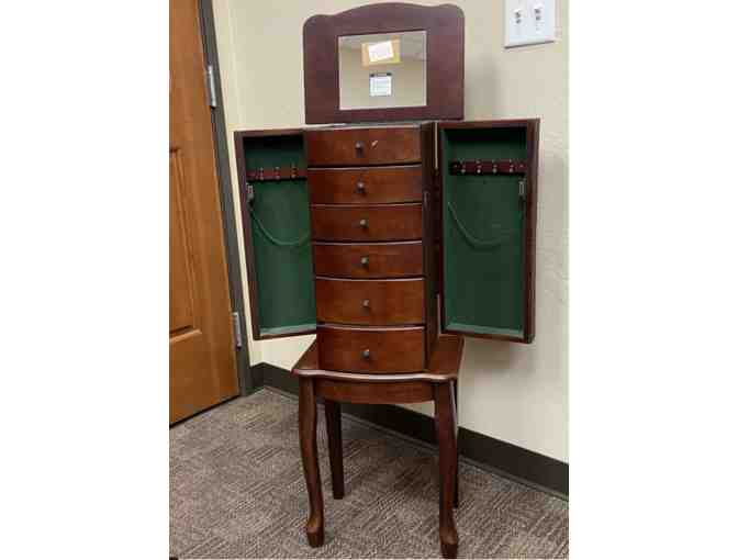 Open Box Jewelry Cabinet Armoir