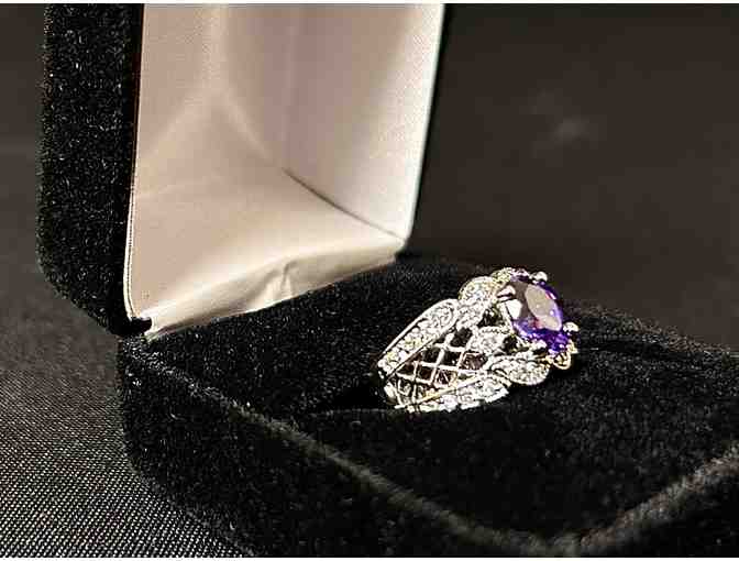 Synthetic Purple Centered Ring - Size 6