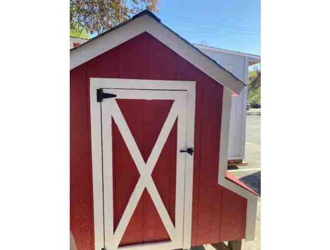 Red Chicken Coop Built by 71Five VoTech