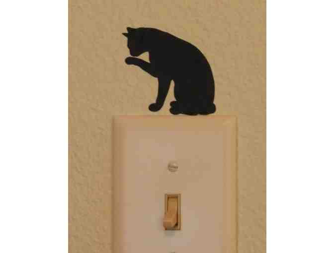 Cat Silhouette stickers for switch plates