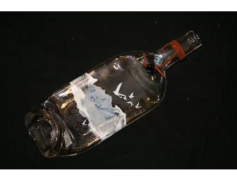 Glass Vodka Bottle Cheeseboard, Wine Glass Charms, & Glass Wine Topper