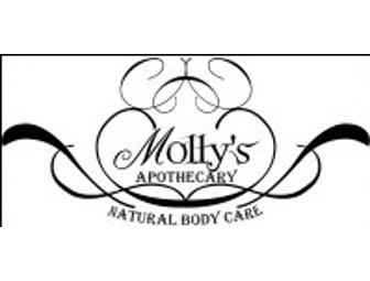 A Basket of Assorted Soaps and Body Creams by Molly's Apothecary