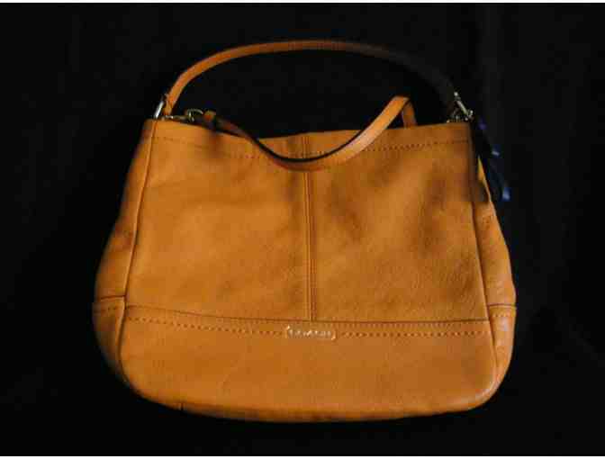 Coach Mini Duffel Crossbody in Orange Spice/Pebbled Leather - New with Tags