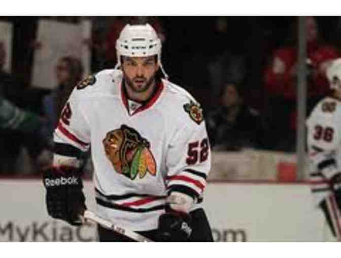 Chicago Blackhawks Autographed Brandon Bollig Hockey Puck & Ben Smith Photograph