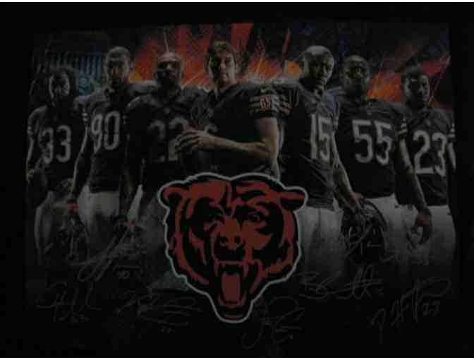 Limited Edition Chicago Bears Photo with Laser Autographs & Letter of Authenticity