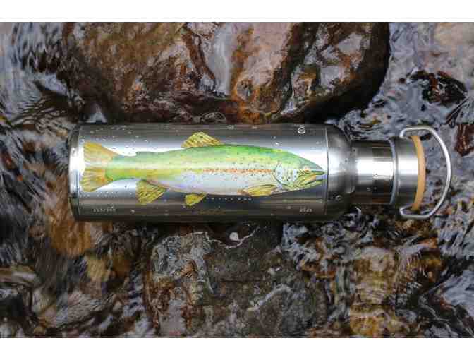 Limited Edition "Trout" Print on Stainless Steel Bottle and Lunch at the Hudson House - Photo 2