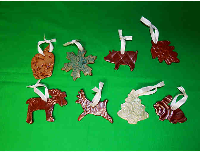 Pottery Ornaments - In the Country Themed