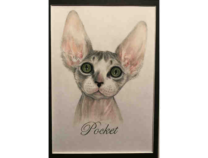 One-Of-A-Kind Framed Portrait of your beloved Pet by Emma Citron