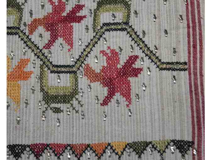Hand Woven & Embroidered Table Runner