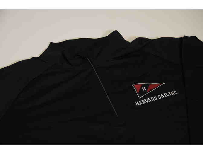 Harvard Sailing Black 1/4 Zip Jacket