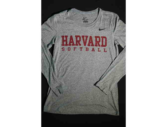 Harvard Softball Grey Nike Dri-fit Longsleeve