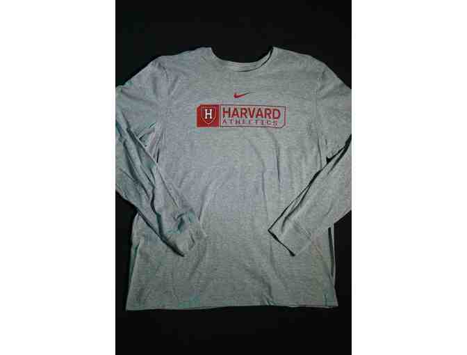 Harvard Athletics Grey Nike Long Sleeve Shirt