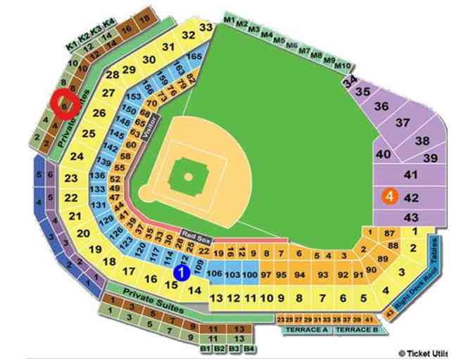 April 28th Boston Red Sox Game Tickets (4) - State Street Pavilion