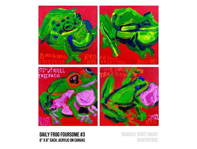 Choose One of the Four Daily Frog Foursomes | Artist Bradley Davis