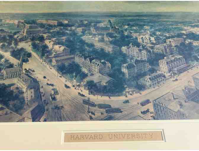 Framed 1906 Richard Rummell Print of Harvard University